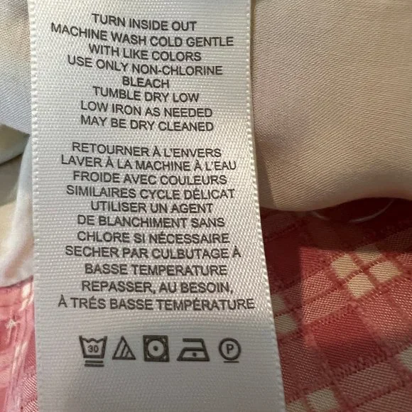 NWT FREE PEOPLE Pink/Rose Olivia Gingham Lightweight Blazer Trench Jacke… - Picture 14 of 16